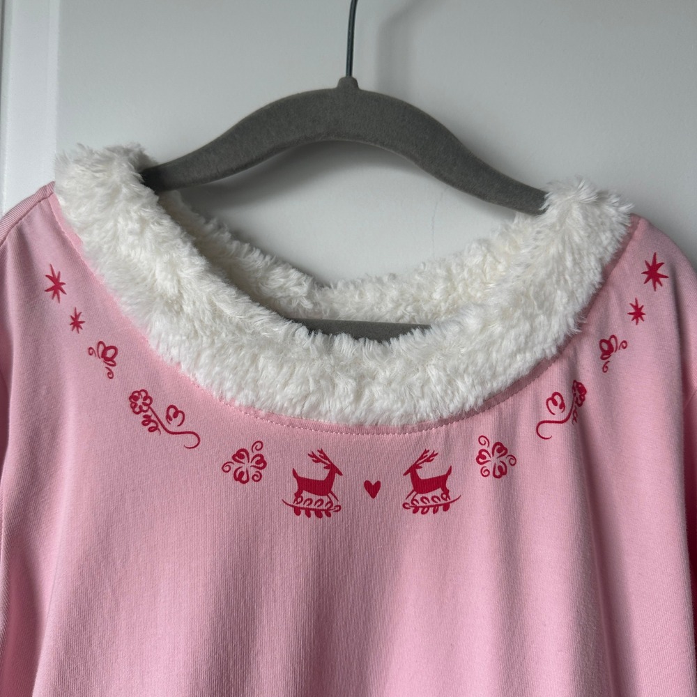 Hanna Andersson Elf Movie Jovie Pink Christmas Dress Kids US 12 150cm 80013 - Picture 3 of 12